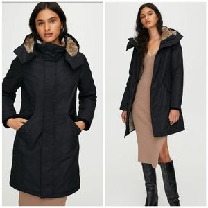 Aritzia Babaton Vegan Fur Oscar Parka Down Coat